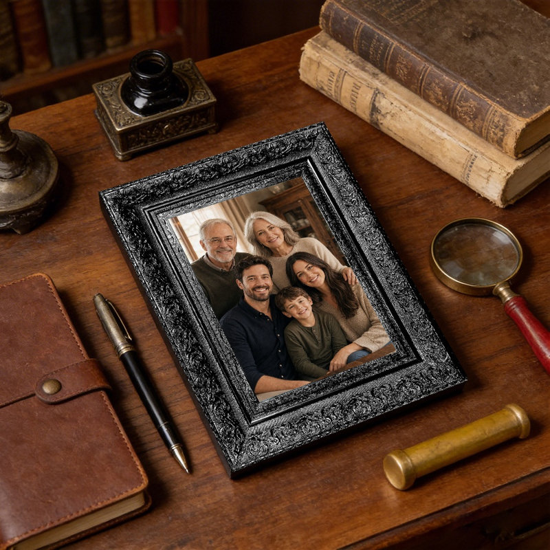 Cadre photo classique 1 pièce 11 "x 14" noir pour décor de tablette