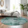 Premium Machine Washable Cerrito AMF594 Teal Rug