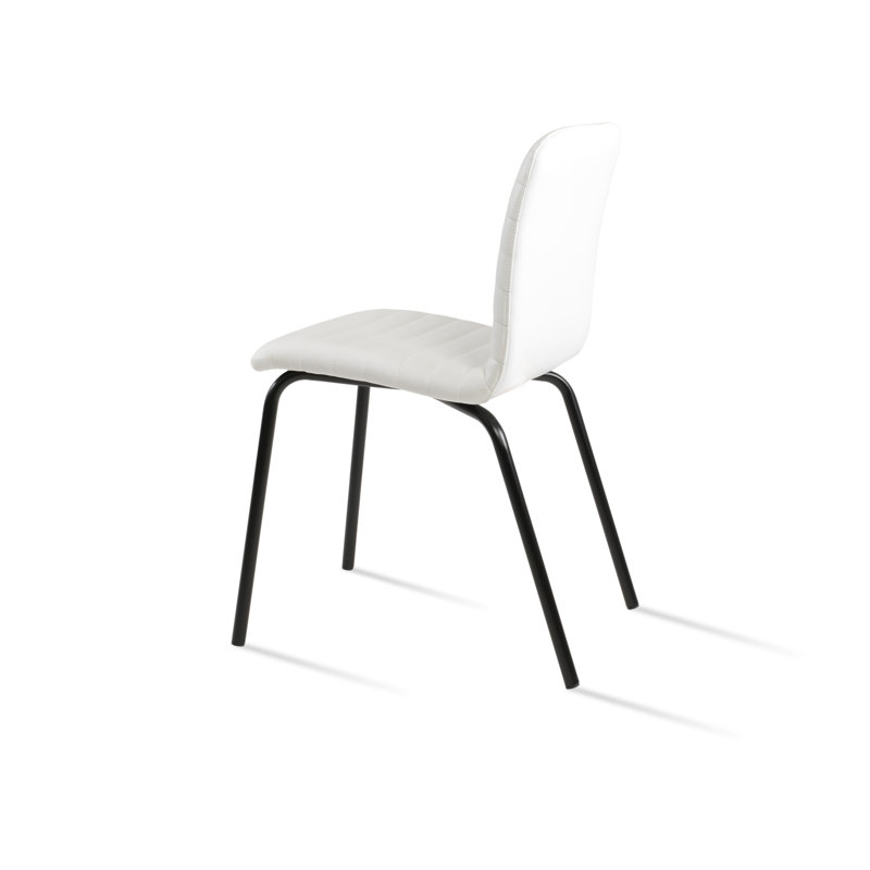 Isa Metal Side Chair, White