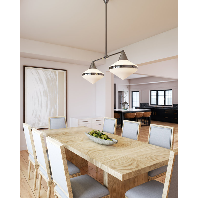 Willard 2 - Light Kitchen Island Pendant, Polished Nickel