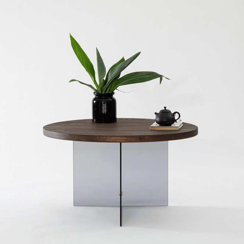 Glorias Coffee Table, Dark Grey, Walnut