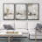 Muted Brown Grunge Abstract Modern Rustic Zen Neutral Home Decor - Framed Canvas Print Wall Art Work-73380103-73380105