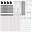 Hexagon Fence Galvanised Steel-860879508