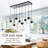 Ashlan 8 - Light Matte Black Kitchen Island Pendant