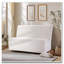 Causeuse beige en tissu Boucle