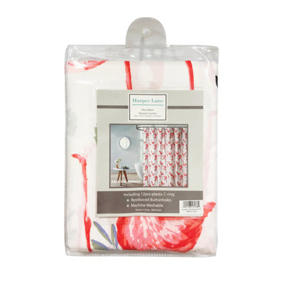 Alvarez 13 Piece Shower Curtain Set  + Hooks