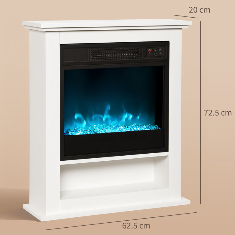 Ebern Designs 62.5cm W White Fireplace