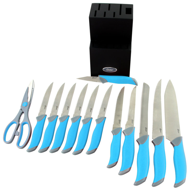 Oster Lindbergh 14 Piece Block Set, Teal