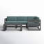 Avion 5 Piece Sectional Set - Black-1426329049-1414264034