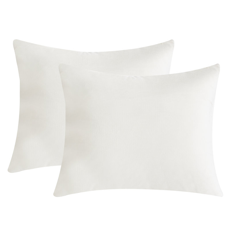 Cream Cotton King/California King Minimalist Bedspread Cover Set