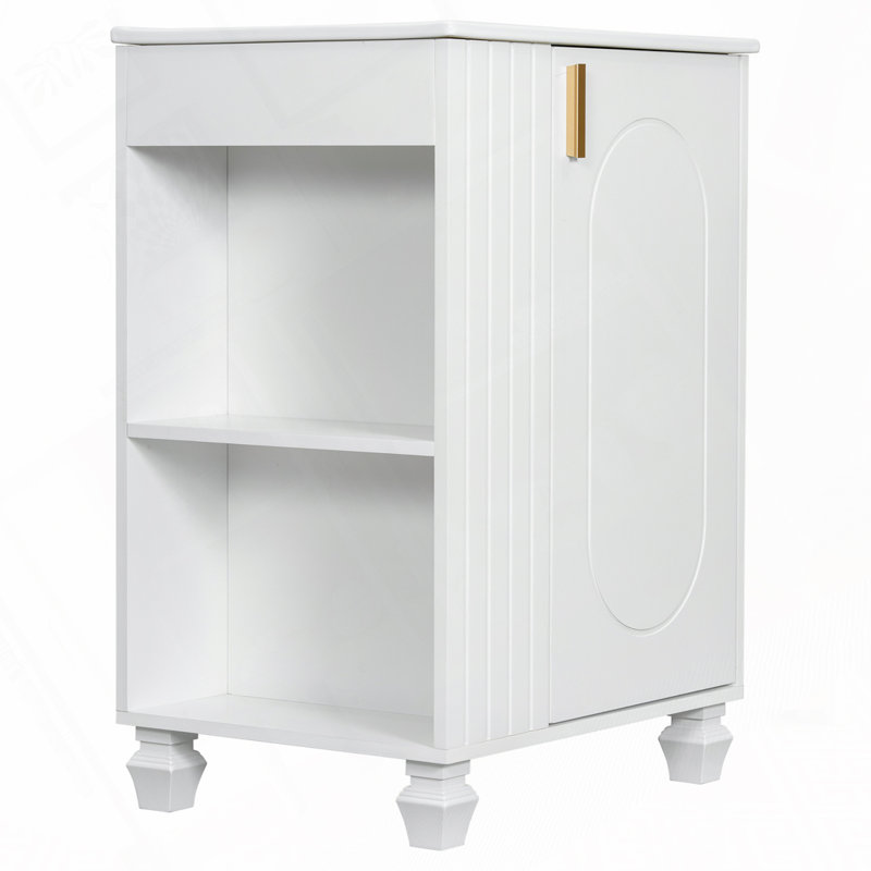Meuble-lavabo 24 po avec lavabo en céramique, Blanc