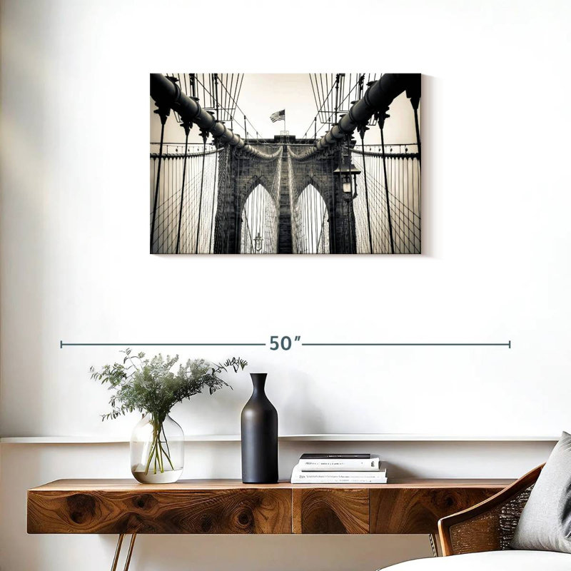 Lilie Brooklyn Bridge Arches, H 20 po x l 30 po