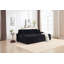 Ensemble de canapé-lit modulaire convertible combiné avec rangement pour accoudoirs, porte-gobelets et port USB, idéal pour divers espaces de vie-1229148328