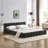 Size Upholstered Bed Frame With Thick Fabric, Chenille Fabric Grounded Platform Bed With Headboard And Solid Frame-738854781-755081481-755081478