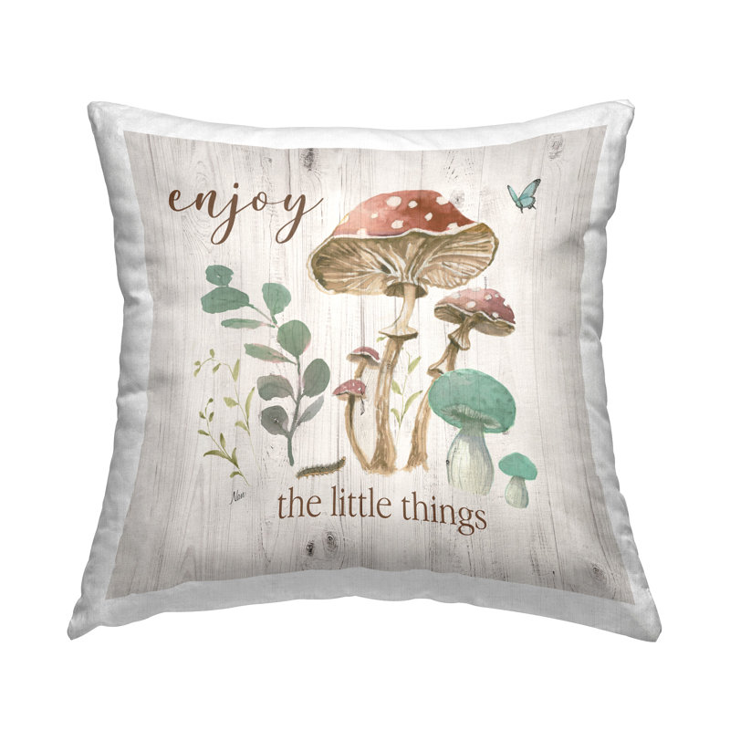 Coussin décoratif imprimé Enjoy Little Things par Nan