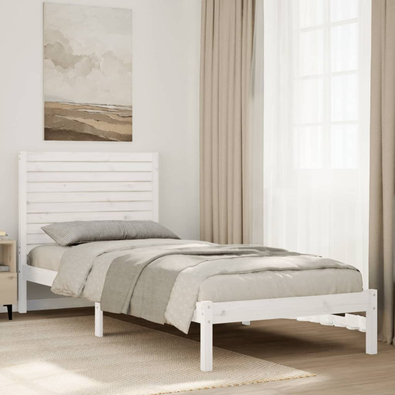Bed, 90 x 220cm, White