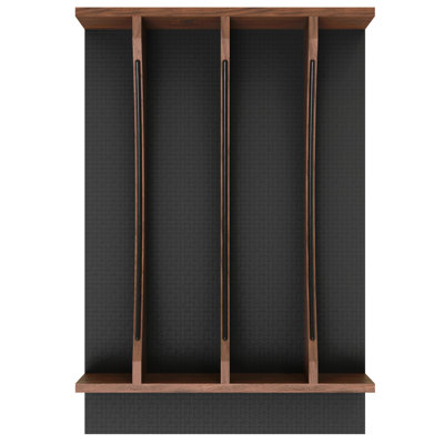 Insert d'ustensile Rev-A-Shelf, accents noirs, noyer, 13,23 po, 4WUTCC-WN-18MB-1