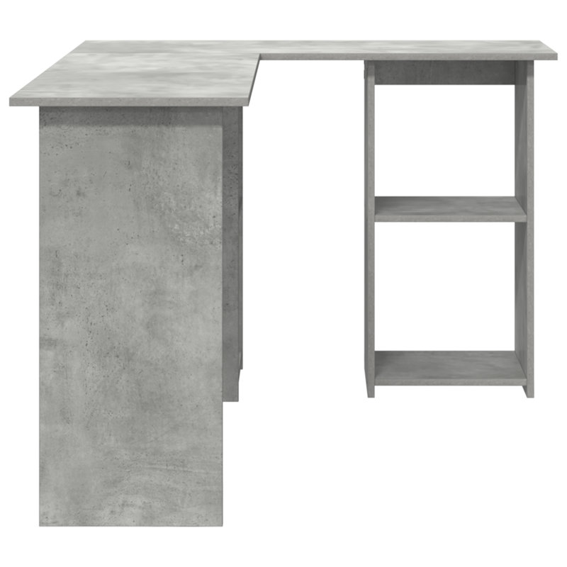 Desk Engineered Wood Medium Desk, Concrete Grey