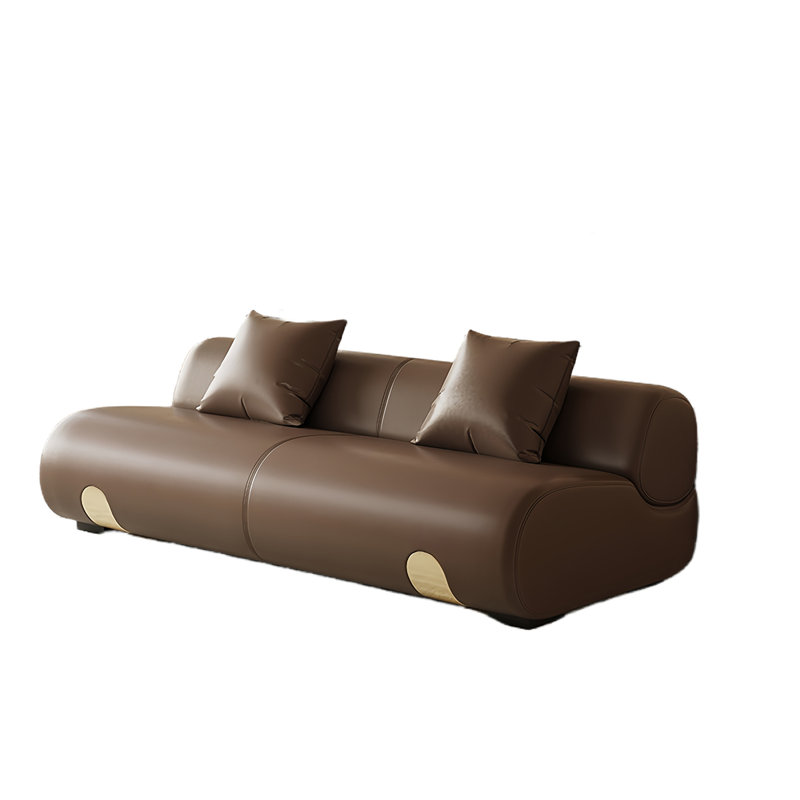 Banc rembourré Italian Modern Simplicity, Brun