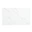 Grand garde-manger moderne blanc Topmat avec plateau en faux marbre et 5 tiroirs de rangement - conception compacte