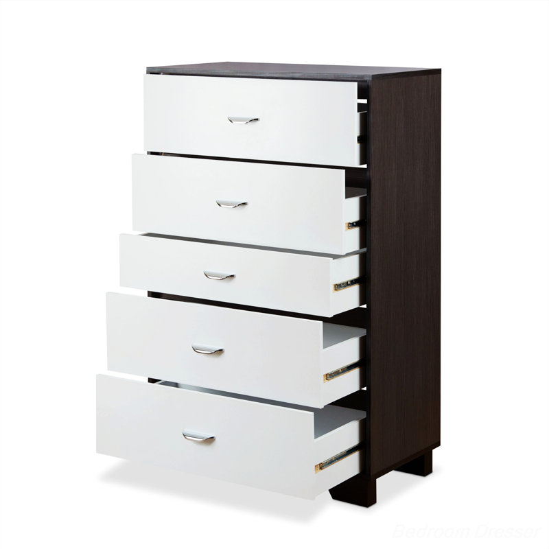 Muskego Dresser, White/Espresso