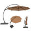Parasol de patio décalé 10 pi avec base Yardgrace, rotation à 360 ° et inclinaison réglable, résistant aux rayons UV et à l'eau-1951655874
