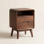Table de chevet en bois massif avec 2 tiroirs l 16,5 po MCM-800595015-804255620