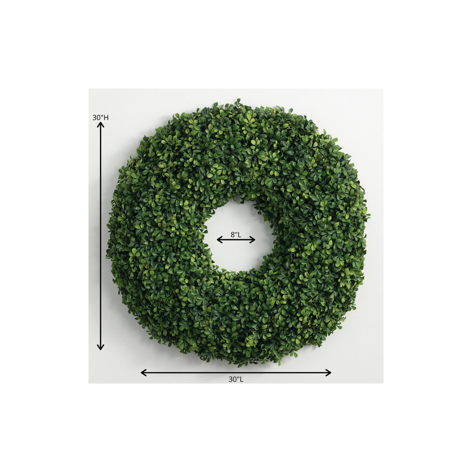 30" Artificial Boxwood Wreath