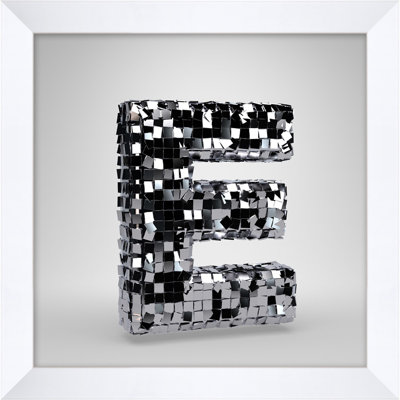 Disco Letter E Framed Photographic Print