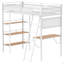 Lit mezzanine simple à 3 tablettes William