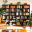 Bibliothèque haute 6 pièces, 2 pièces, étagères de rangement et de présentation pour le bureau à domicile et le salon-349224780
