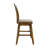 5-Piece Counter-Height Round Dining Set with Upholstered Splat-Back Chairs, Brown-1498473061