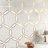 Descent 9.52 in. x 10.99 in. Polished Marble and Brass Floor and Wall Mosaic Tile (0.73 Sq. Ft./Each)-57247377