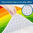 Multicolor Rainbow Kitchen Mats, 2 Pack, for Kitchen & Laundry Room