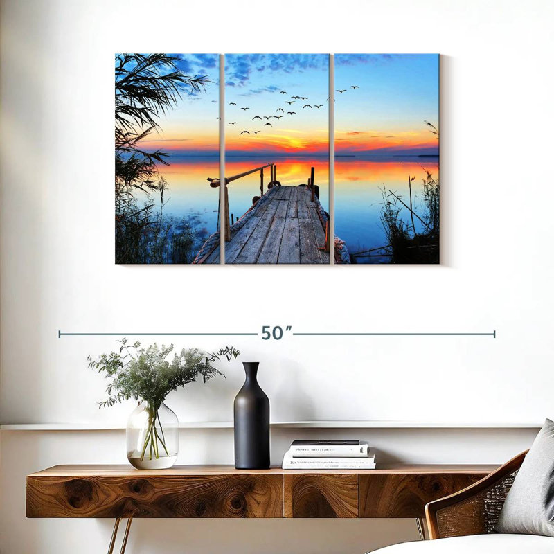 Dock sunset Aletra, H 24 po x l 38 po
