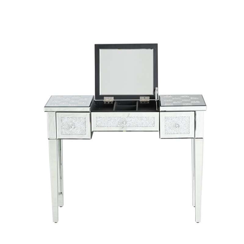 Mirrored Makeup Vanity Desk