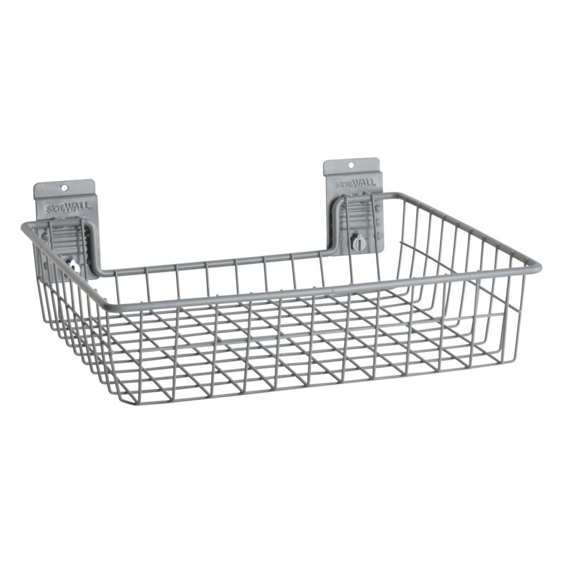 Slatwall Square Shallow Basket