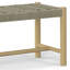 Banc extérieur pour l'extérieur - taupe naturel