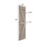 Porte de grange pliable en bois noueux avec quincaillerie Coast Sequoia Embossin-102095715-102095717