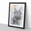 Colours of a Cat in Abstract - Picture Frame Graphic Art Print-55686168-55686170