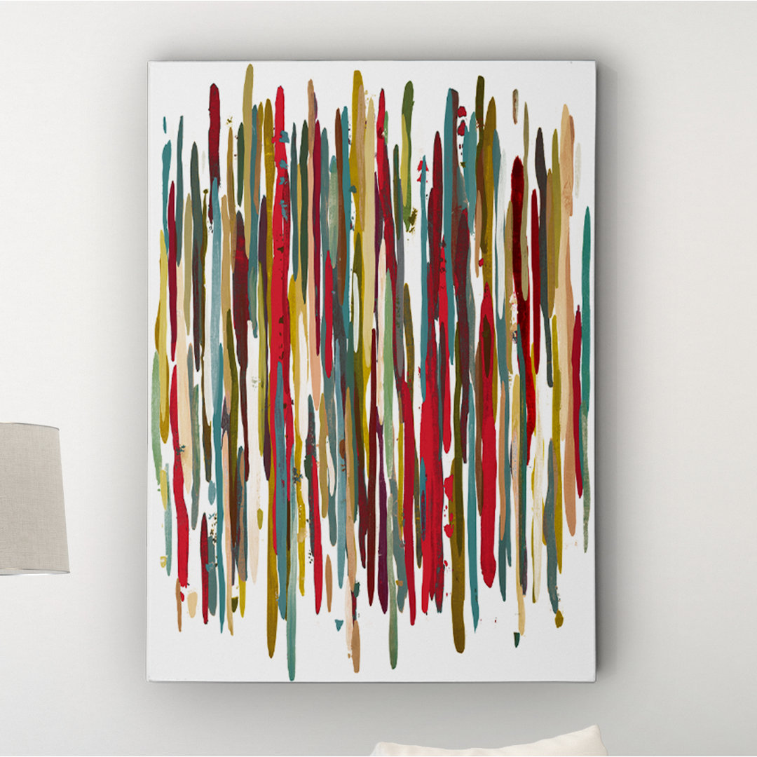 Premium Gallery 'Colorful Moment V4' Framed Painting Print on Wrapped Canvas Wrought Studio™ 