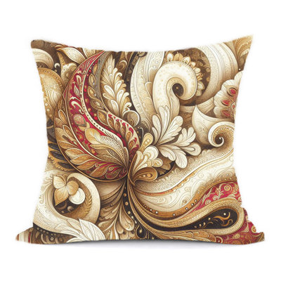 Paisley Reversible Throw Pillow