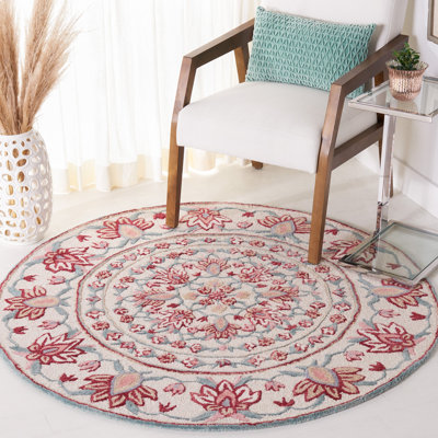 Daishawn Hand Tufted Wool Floral Rug