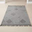 Tapis d'extérieur blanc / gris / treillis Guros Collection-668897831