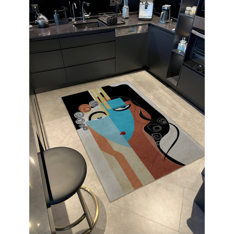 Tapis rectangulaire Beatricea, Tapis de couloir 2 pi 8 po x 6 pi 7 po