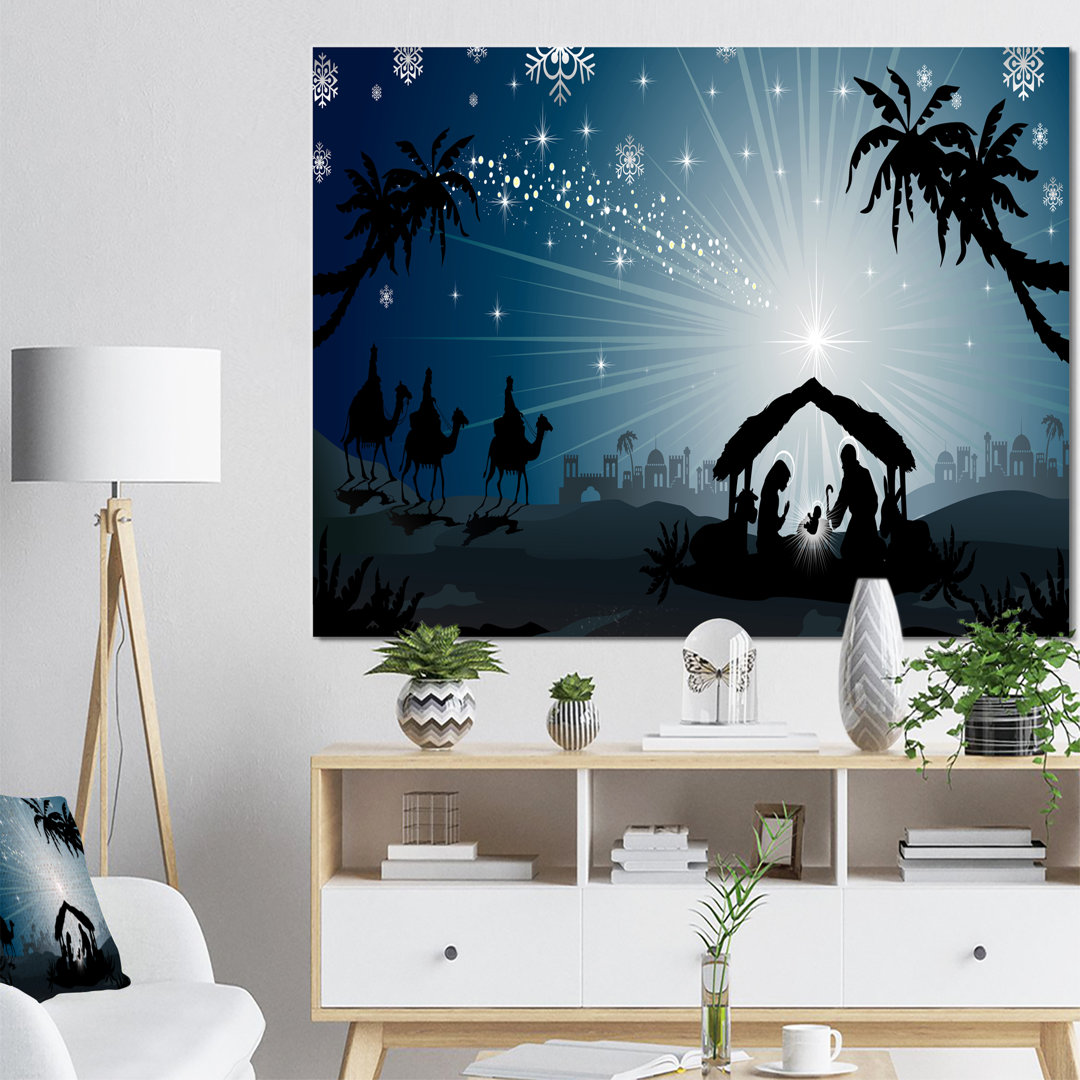 " Christmas Nativity Scene With Three Wise Men " East Urban Home 