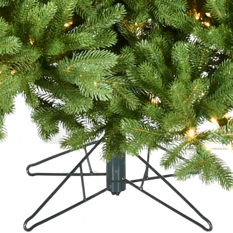Asheville Pine 8-ft Artificial Christmas Tree with Warm White LED Lights