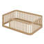 Structure de lit en bois avec clôture-341807076