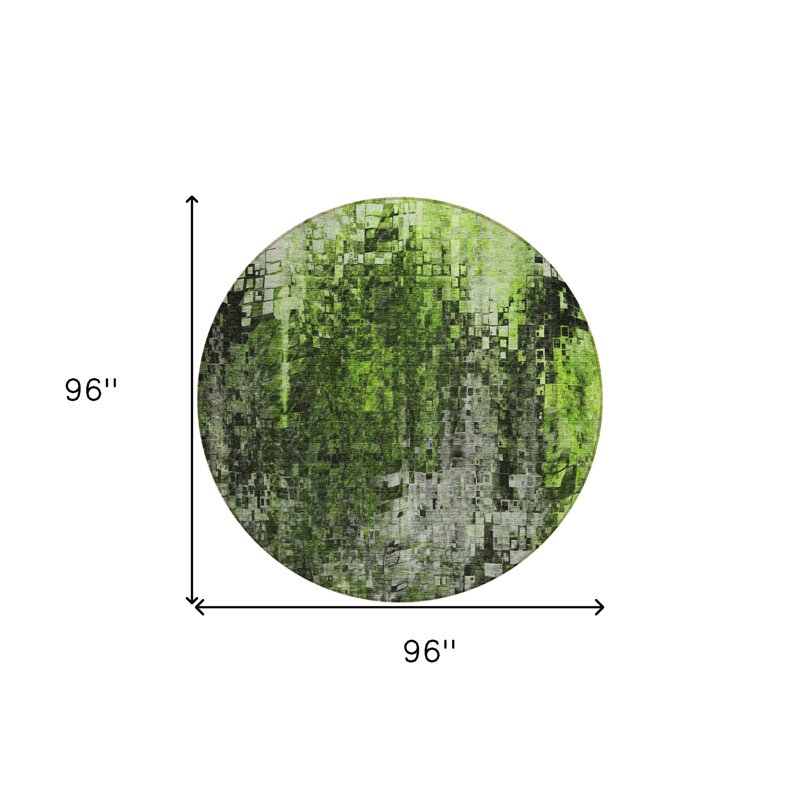 Tapis extérieur rond rond 8 po