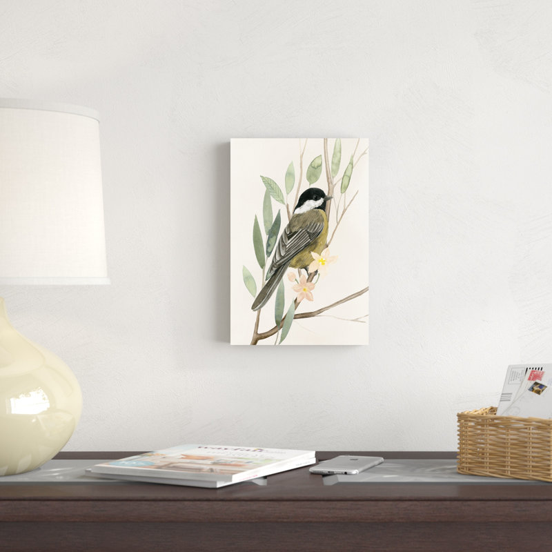 «Tree Toppers III» par Grace Popp - peinture sur toile tendue, H 12 po x l 8 po